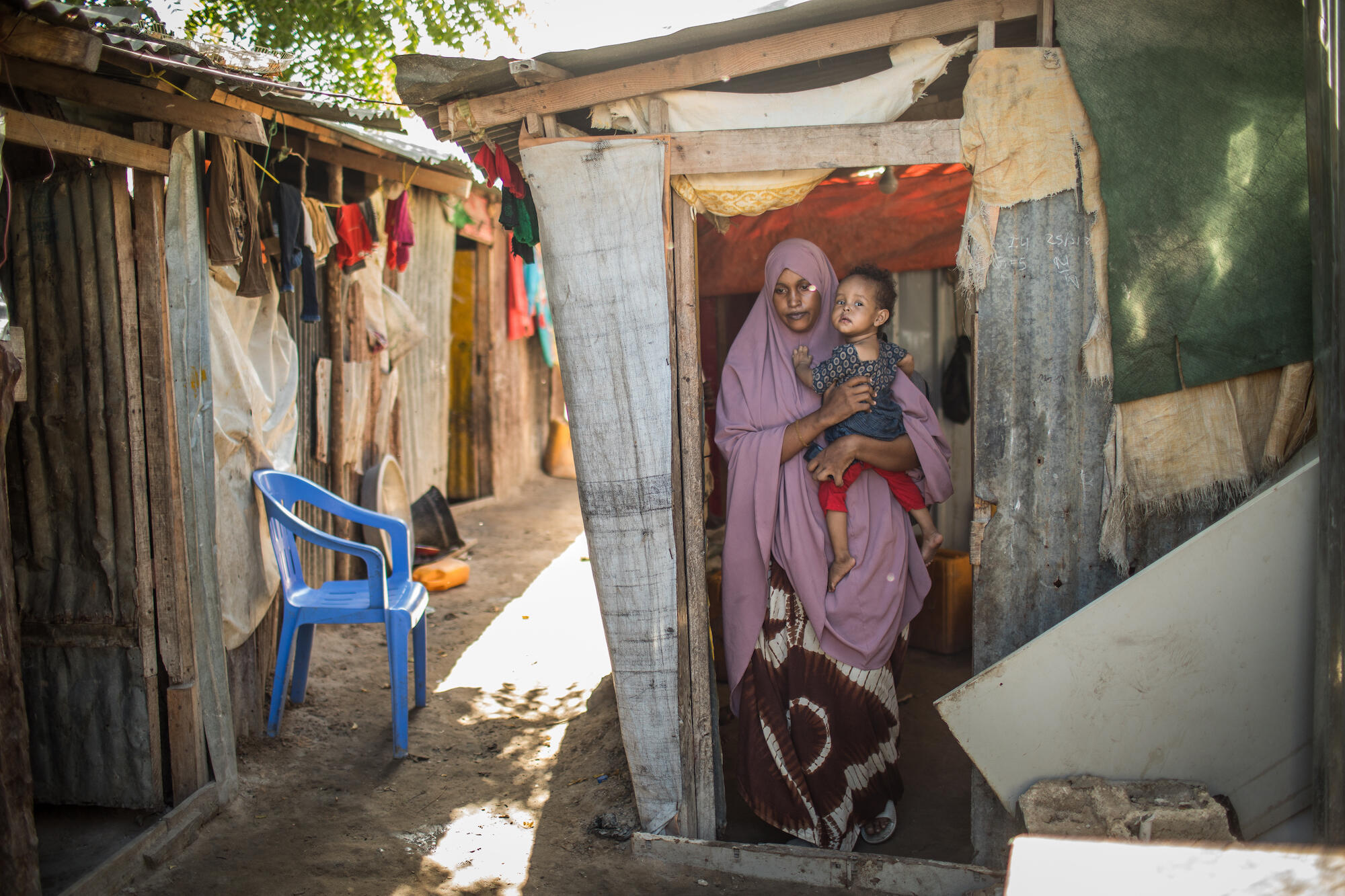 Maryamrum har tvingats fly från sitt hem i Somalia