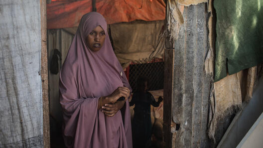 Maryamrum har tvingats fly från sitt hem i Somalia