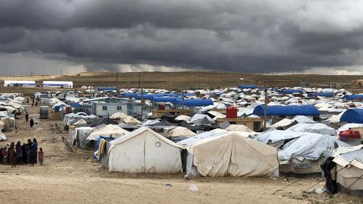 Al Hol flyktingläger i nordöstra Syrien