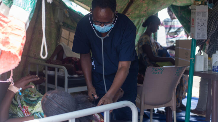 Foto från RESCUEs klinik i Sudan